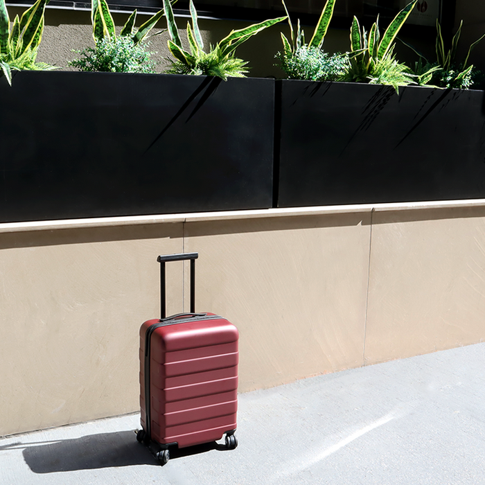 Muji Adjustable Handle Hard Shell 36L Håndbagage Dame Rød | RM8E2F84O