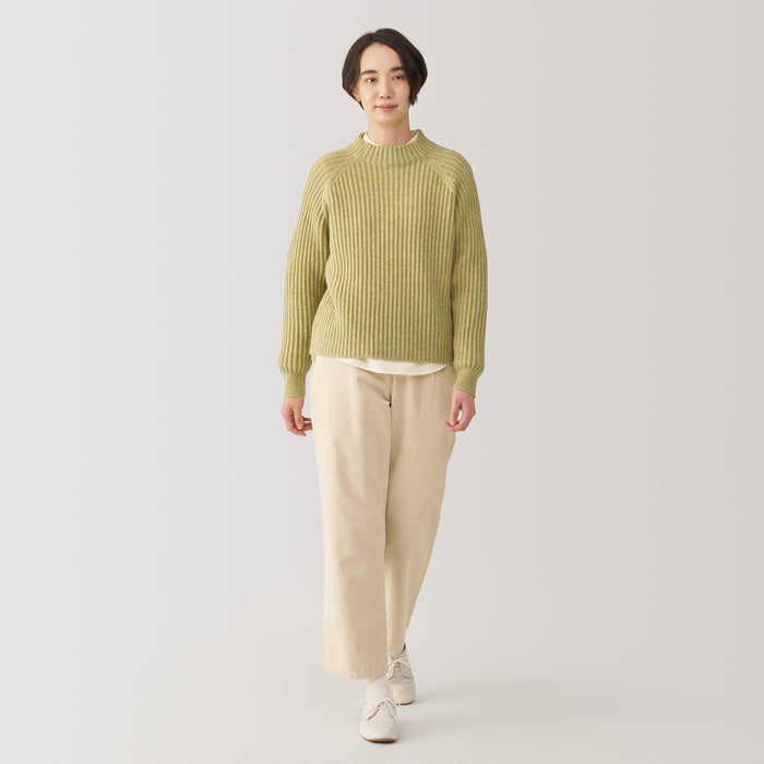 Muji Andes Wool Mock Neck Trøjer Dame Sort | ND9M8W38P