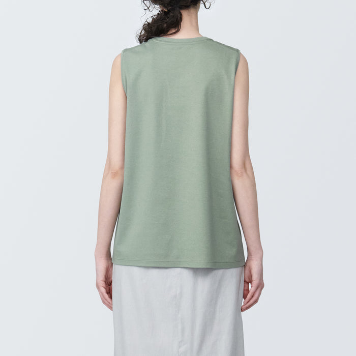 Muji Anti-Sweat Stain Sleeveless T Shirts Dame Grøn | GU8J9O55G