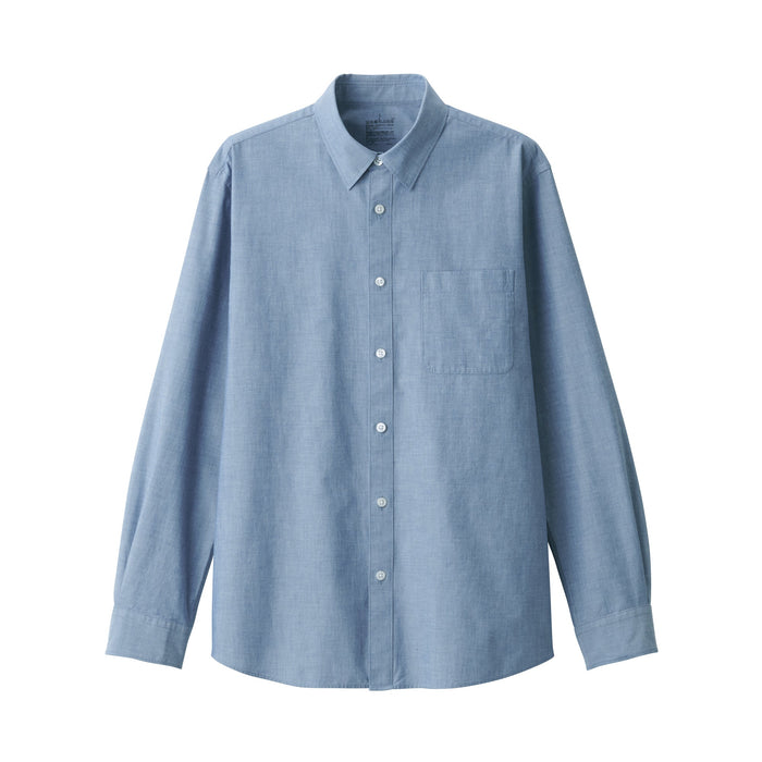 Muji Broad Skjorte Herre Blå | DM3A4E23O