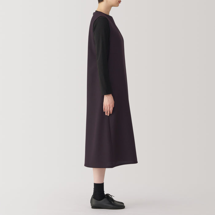 Muji Brushed Jumper Skirt Kjole Dame Lilla | AA1Y7Z57N