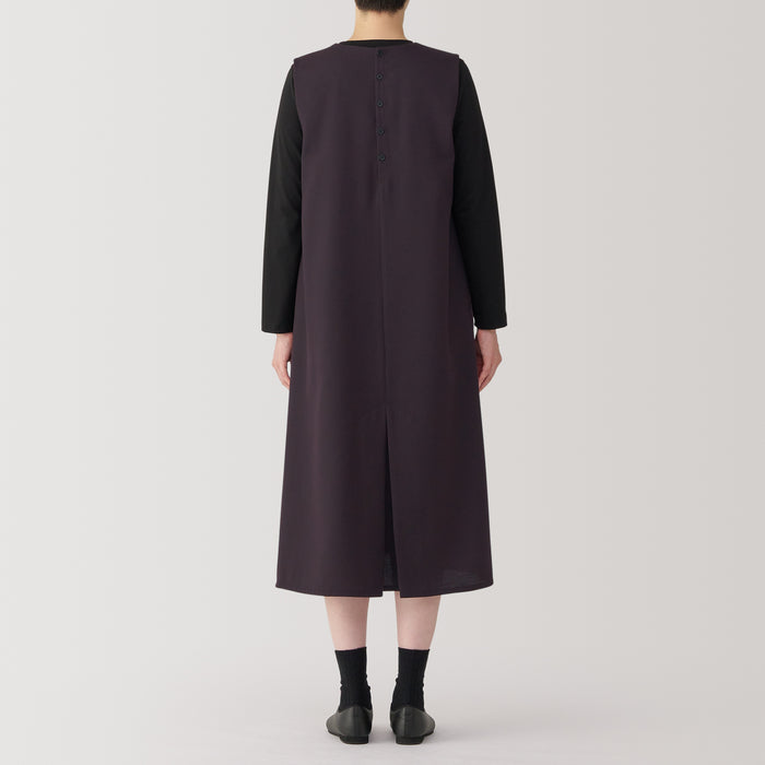 Muji Brushed Jumper Skirt Kjole Dame Lilla | AA1Y7Z57N