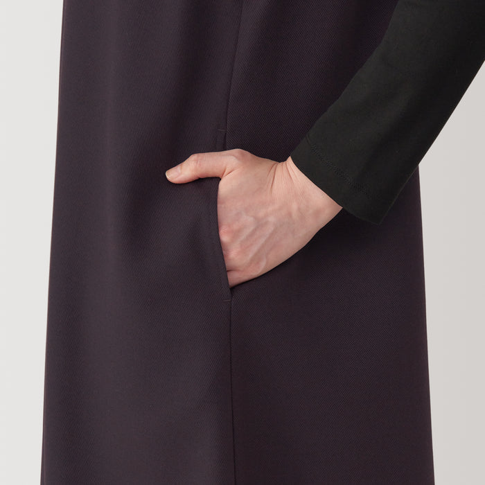 Muji Brushed Jumper Skirt Kjole Dame Lilla | AA1Y7Z57N