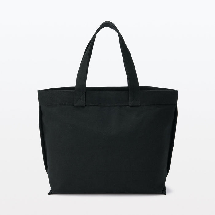 Muji Canvas Wide Muleposer Herre Sort | TN7M9C73D