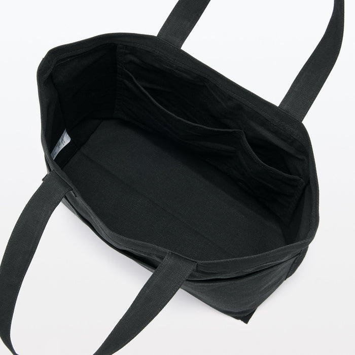 Muji Canvas Wide Muleposer Herre Sort | TN7M9C73D