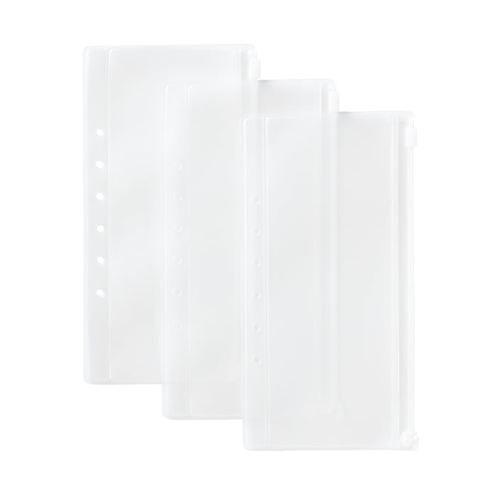 Muji Clear Pocket Refill 3pcs Set for Passport Etui Taske Herre Sort | VY1K6D74S