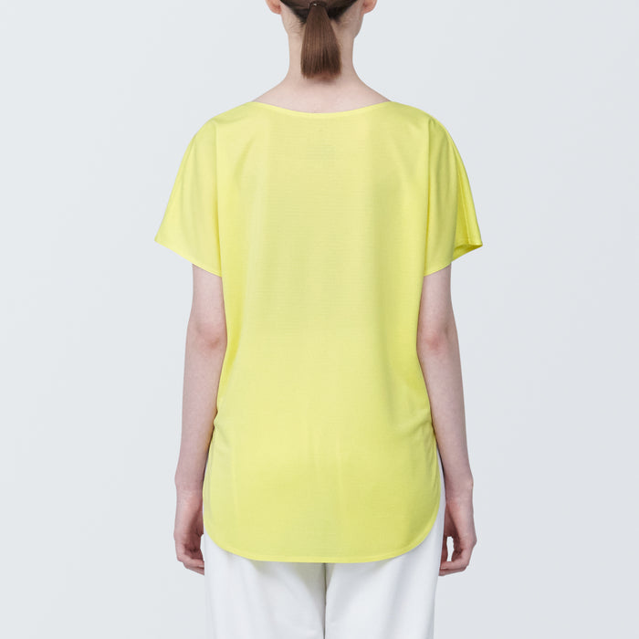 Muji Cool Touch Boat Neck Short Sleeve T Shirts Dame Gul | EC9L6G13A