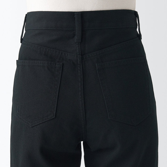 Muji Denim Regular Bukser Dame Sort | VL0R2G98Y