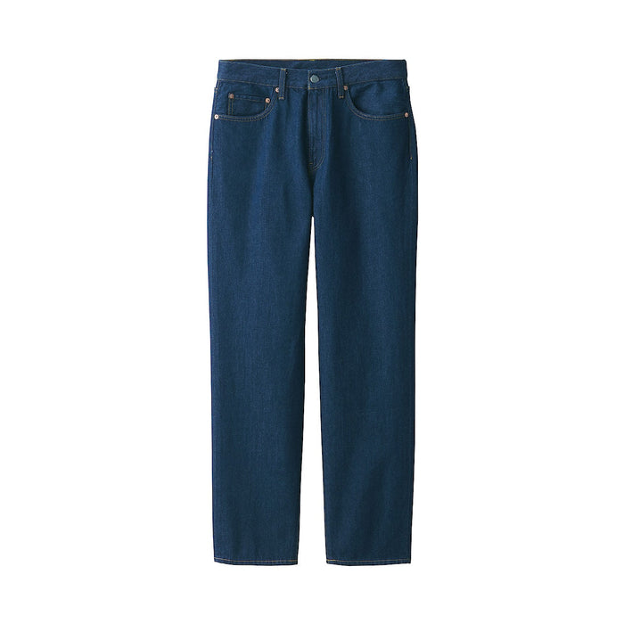 Muji Denim Regular Jeans Herre Blå | UQ1M9X44N