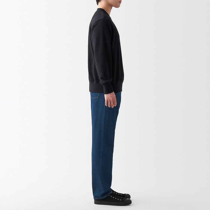 Muji Denim Regular Jeans Herre Blå | UQ1M9X44N
