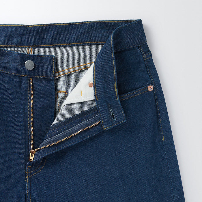 Muji Denim Regular Jeans Herre Blå | UQ1M9X44N