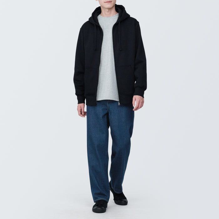 Muji Denim Wide Jeans Herre Blå | QL7J2D50D