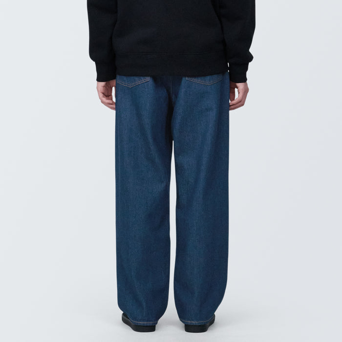 Muji Denim Wide Jeans Herre Blå | QL7J2D50D
