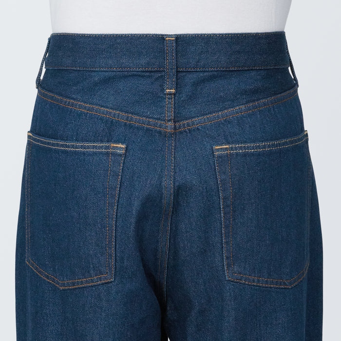 Muji Denim Wide Jeans Herre Blå | QL7J2D50D