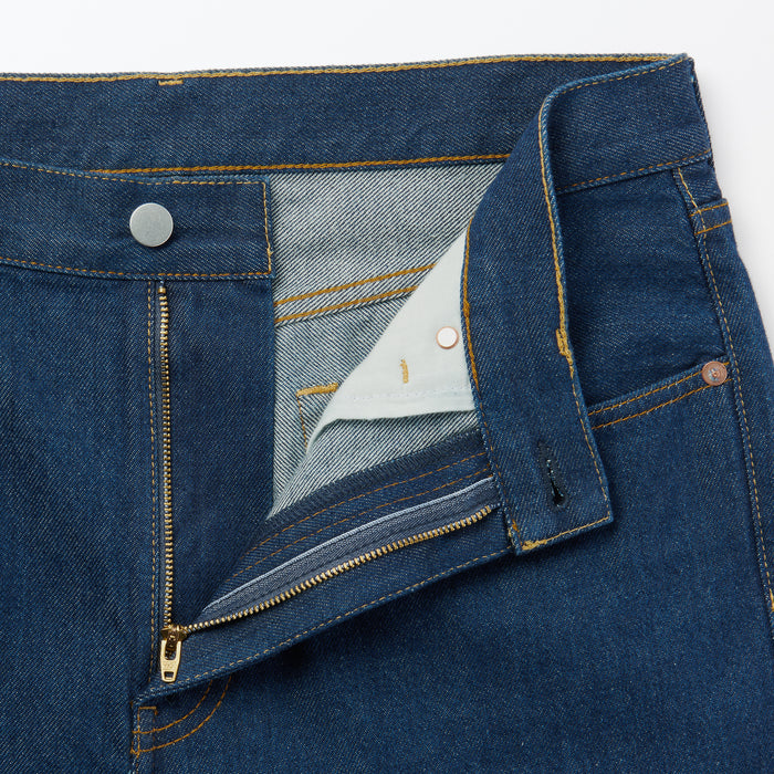Muji Denim Wide Jeans Herre Blå | QL7J2D50D