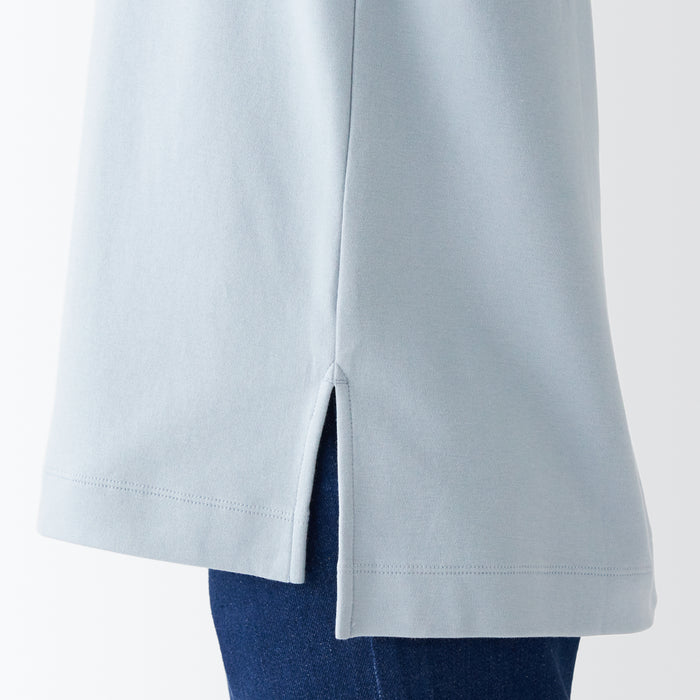 Muji Interlock Long Length L/S T Shirts Dame Hvide | UF0P0C69V
