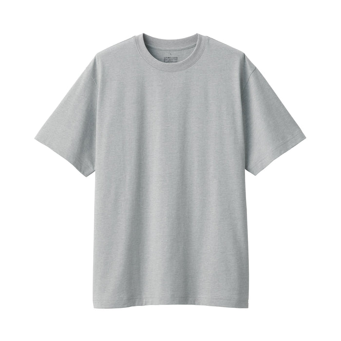 Muji Jersey Crew Neck Short Sleeve T Shirts Herre Grå | YU9D1Y19G