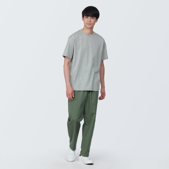 Muji Jersey Crew Neck Short Sleeve T Shirts Herre Grå | YU9D1Y19G