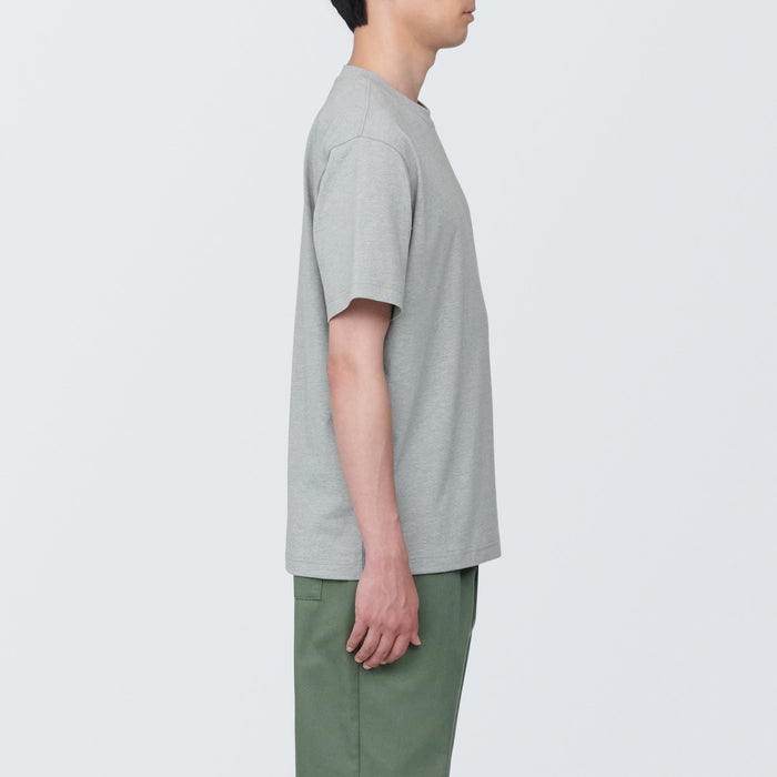 Muji Jersey Crew Neck Short Sleeve T Shirts Herre Grå | YU9D1Y19G