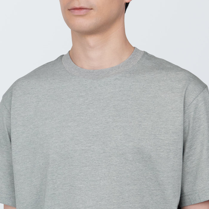 Muji Jersey Crew Neck Short Sleeve T Shirts Herre Grå | YU9D1Y19G