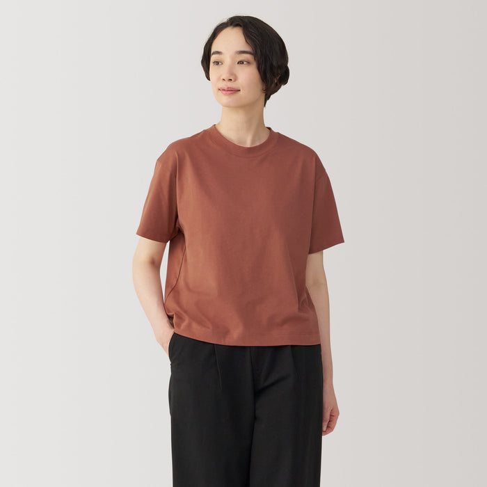 Muji Jersey Crew Neck Short Sleeve T Shirts Dame Rød | LC3E8E08I