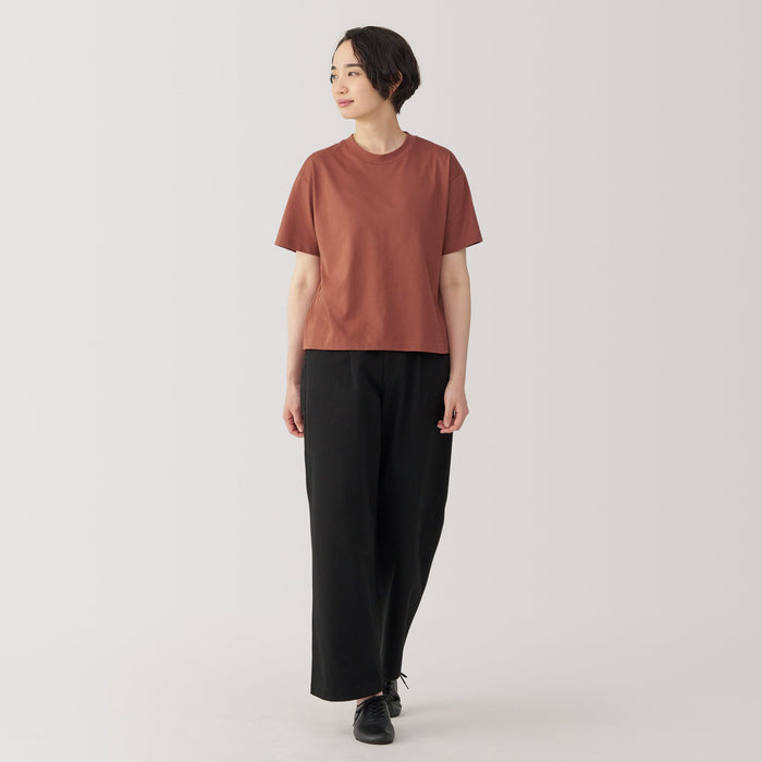 Muji Jersey Crew Neck Short Sleeve T Shirts Dame Rød | LC3E8E08I