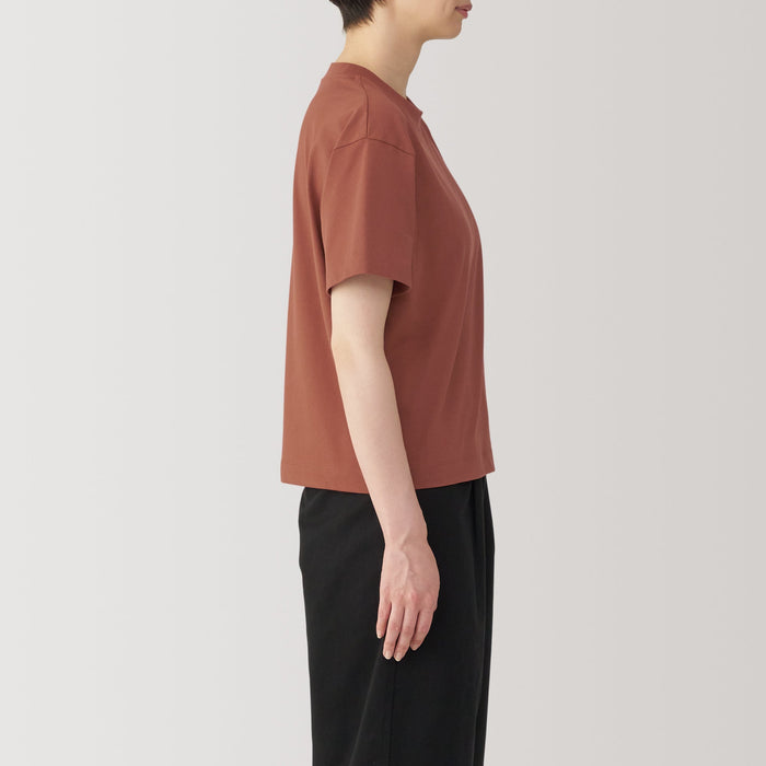 Muji Jersey Crew Neck Short Sleeve T Shirts Dame Rød | LC3E8E08I
