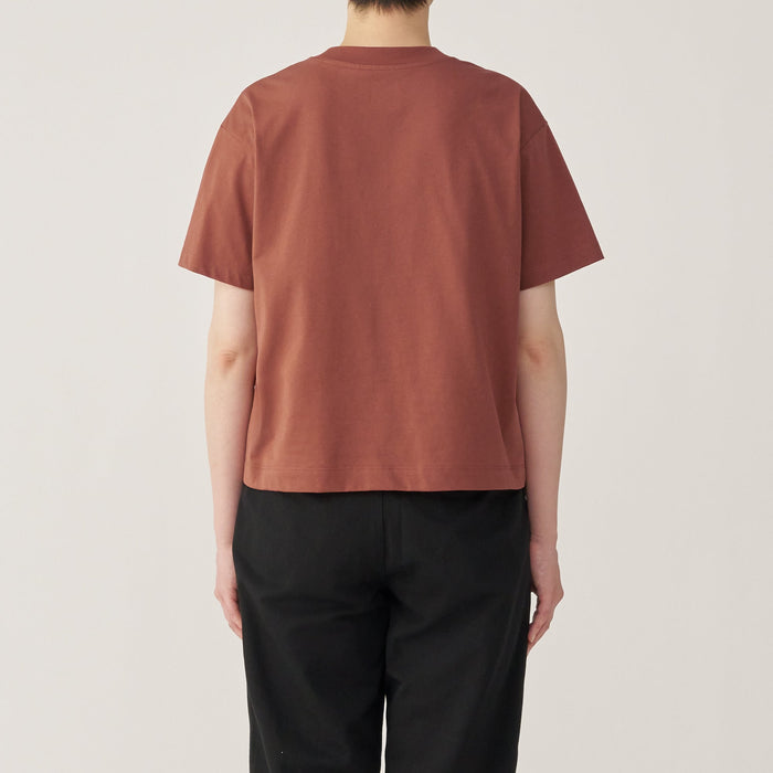 Muji Jersey Crew Neck Short Sleeve T Shirts Dame Rød | LC3E8E08I