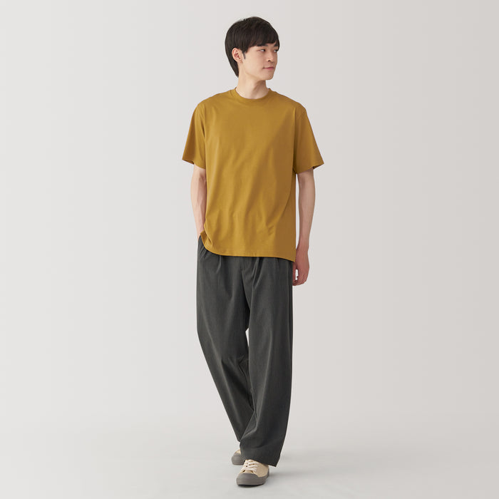 Muji Jersey Crew Neck Short Sleeve T Shirts Herre Brune | EJ1Y6L28O
