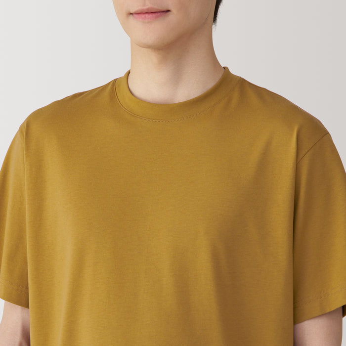 Muji Jersey Crew Neck Short Sleeve T Shirts Herre Brune | EJ1Y6L28O