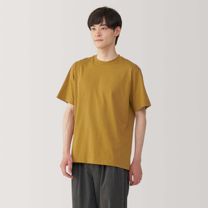Muji Jersey Crew Neck Short Sleeve T Shirts Herre Brune | EJ1Y6L28O