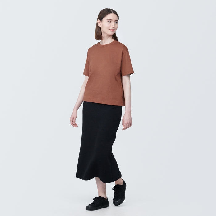 Muji Jersey Crew Neck Short Sleeve T Shirts Dame Hvide | OF5J7S15J