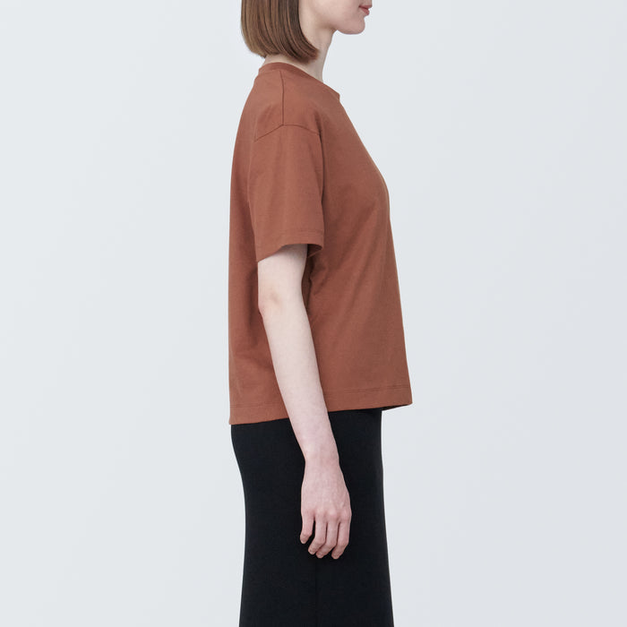 Muji Jersey Crew Neck Short Sleeve T Shirts Dame Hvide | OF5J7S15J