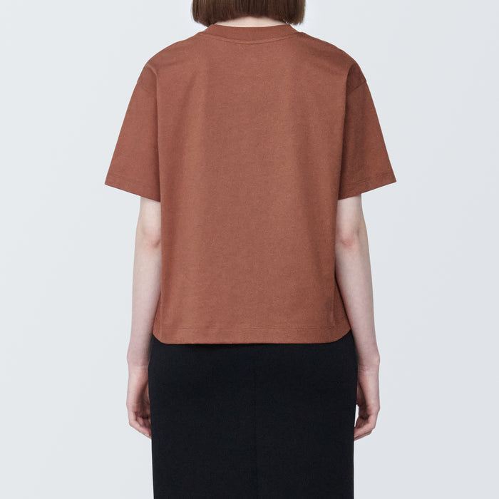 Muji Jersey Crew Neck Short Sleeve T Shirts Dame Hvide | OF5J7S15J