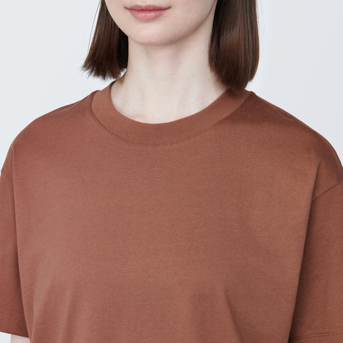Muji Jersey Crew Neck Short Sleeve T Shirts Dame Hvide | OF5J7S15J