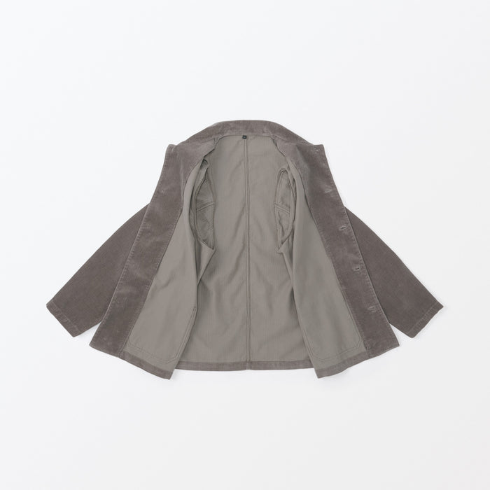 Muji Kapok Blend Corduroy Jakker Herre Grå | YP7F2Z13C