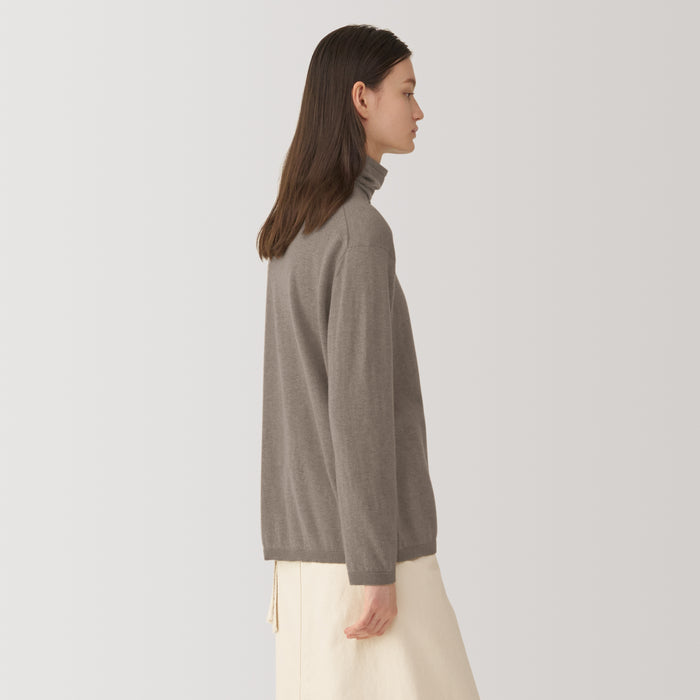 Muji Labo Natural Cashmere Turtleneck Trøjer Dame Grå | MA5Y0S15L