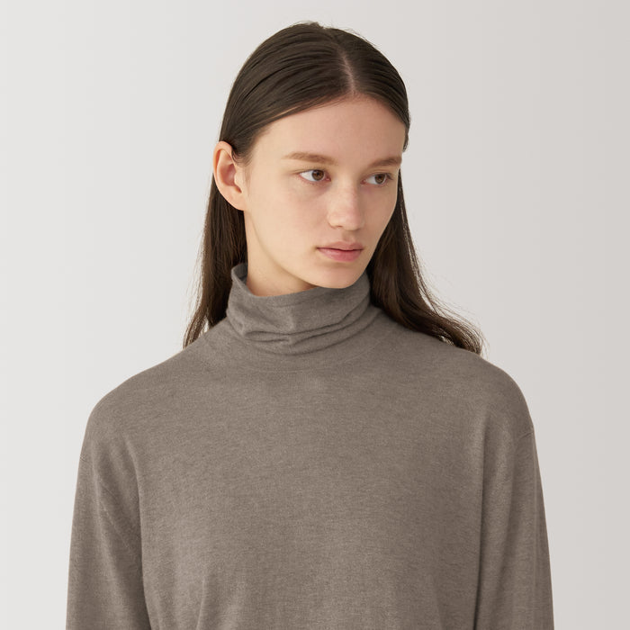 Muji Labo Natural Cashmere Turtleneck Trøjer Dame Grå | MA5Y0S15L