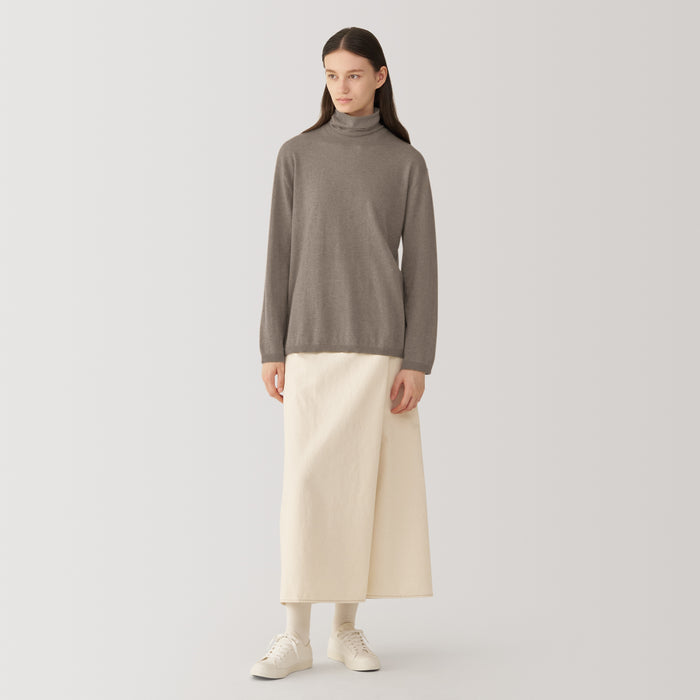 Muji Labo Natural Cashmere Turtleneck Trøjer Dame Grå | MA5Y0S15L