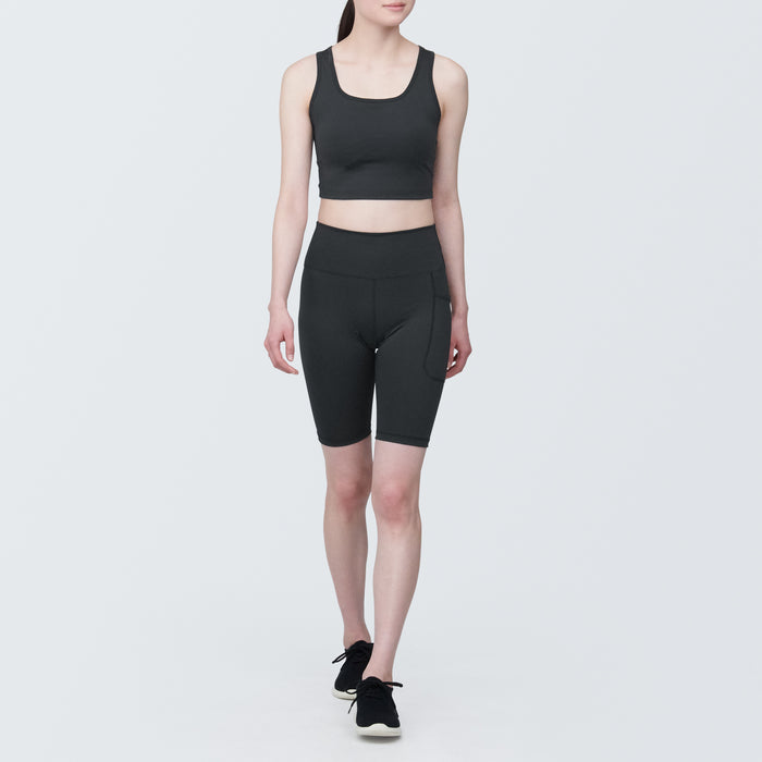 Muji Quick Dry Biker Shorts Dame Sort | TT9B2E30U