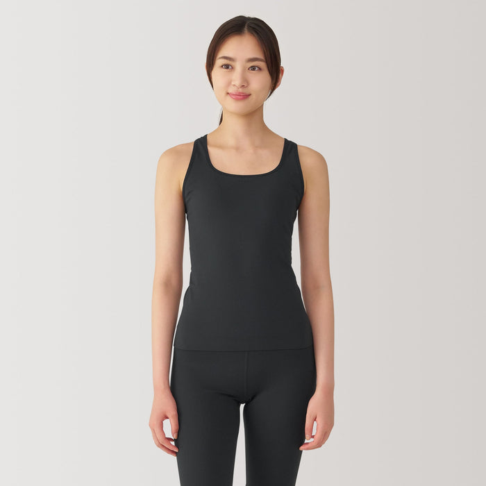 Muji Quick Dry Bra Tank Top Dame Sort | HD0U8C48Z