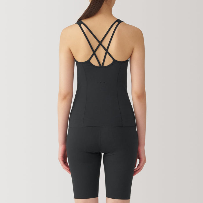 Muji Quick Dry Bra Tank Top Dame Sort | HD0U8C48Z