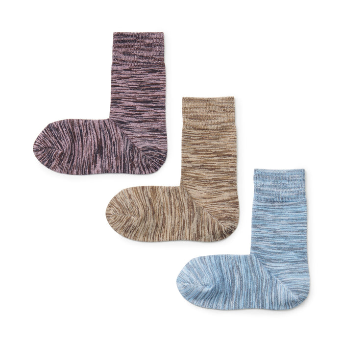 Muji Right Angle Excess Yarn 3 Pair Sokker Dame Lilla | HT7G5B01U