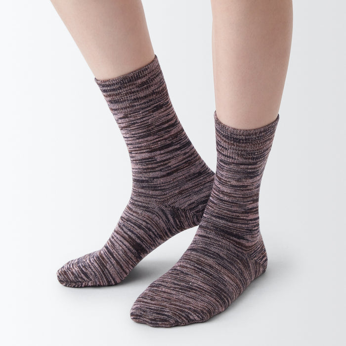 Muji Right Angle Excess Yarn 3 Pair Sokker Dame Lilla | HT7G5B01U