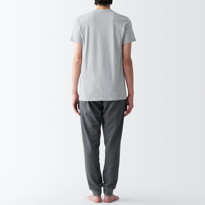 Muji Side Seamless Jersey V Neck Short Sleeve T Shirts Herre Grå | GJ9V3I15P