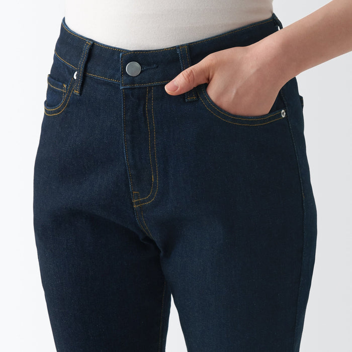 Muji Stretch Denim Slim Jeans Dame Mørkeblå | KU5I1X46H