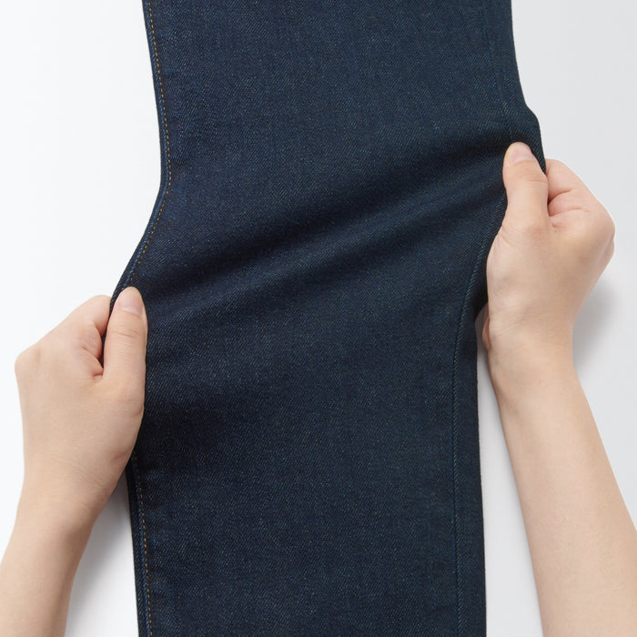 Muji Stretch Denim Slim Jeans Dame Mørkeblå | KU5I1X46H
