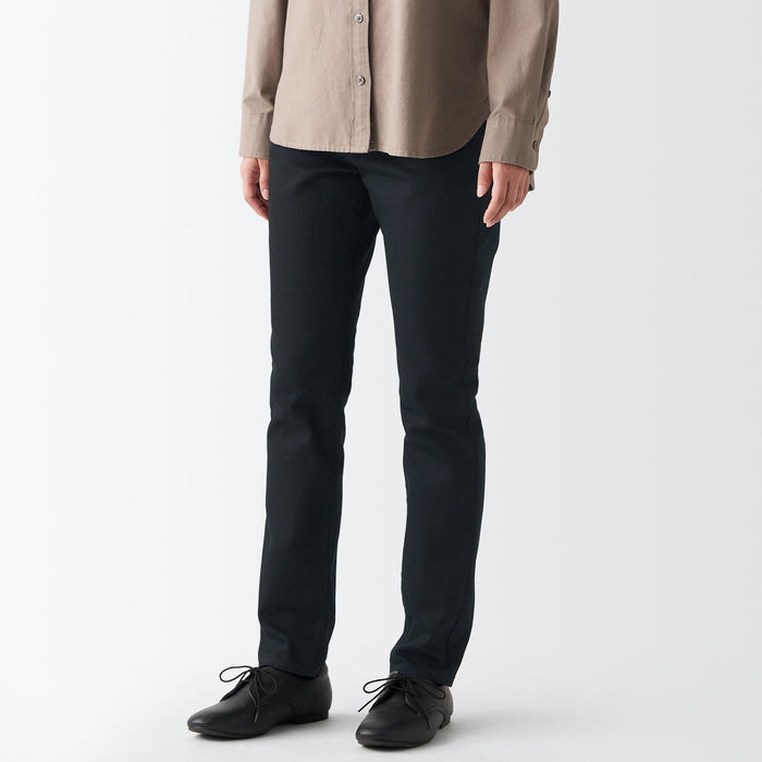 Muji Stretch Denim Slim Jeans Dame Sort | KM6I4I44L