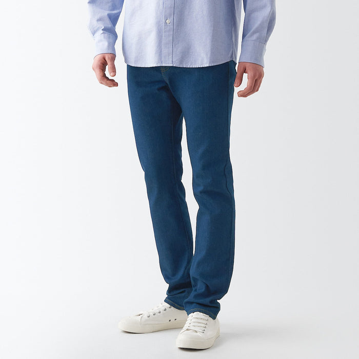 Muji Stretch Denim Slim Jeans Herre Blå | MS2Y7V24E