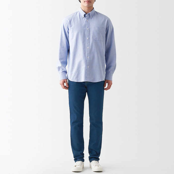 Muji Stretch Denim Slim Jeans Herre Blå | MS2Y7V24E